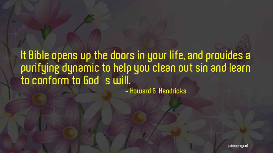 God Will Help Me Bible Quotes By Howard G. Hendricks