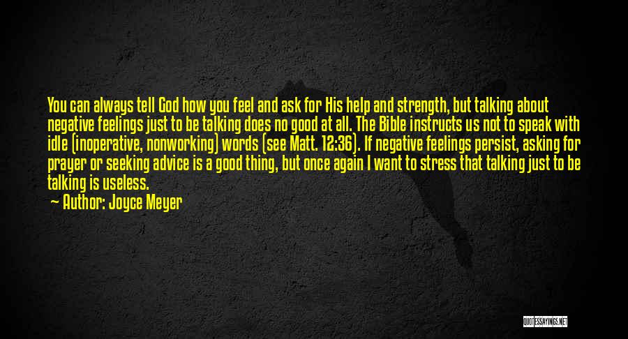 God Will Help Me Bible Quotes By Joyce Meyer