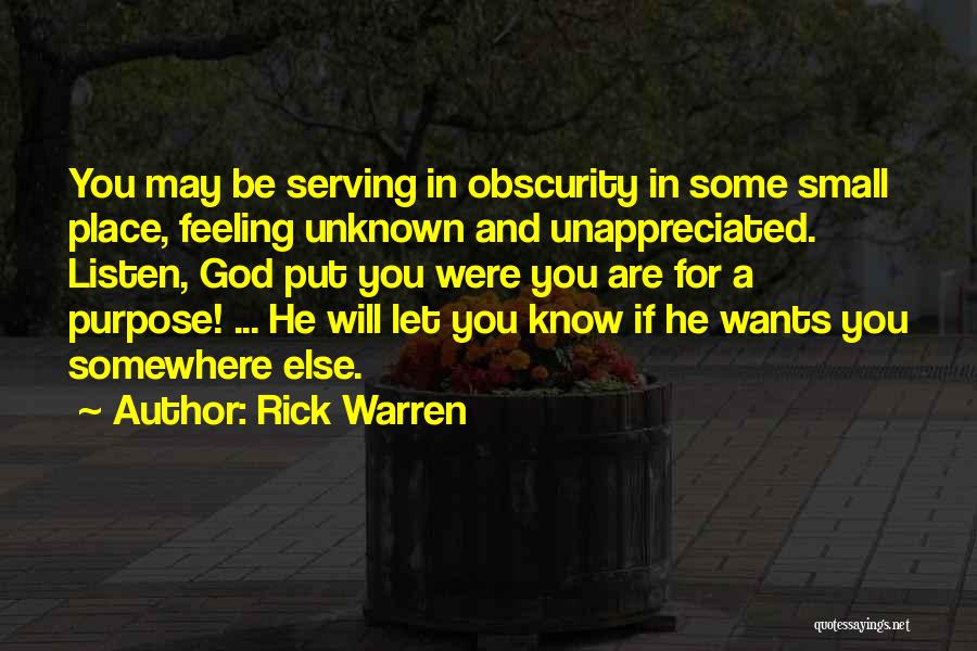 God Will Listen Quotes By Rick Warren