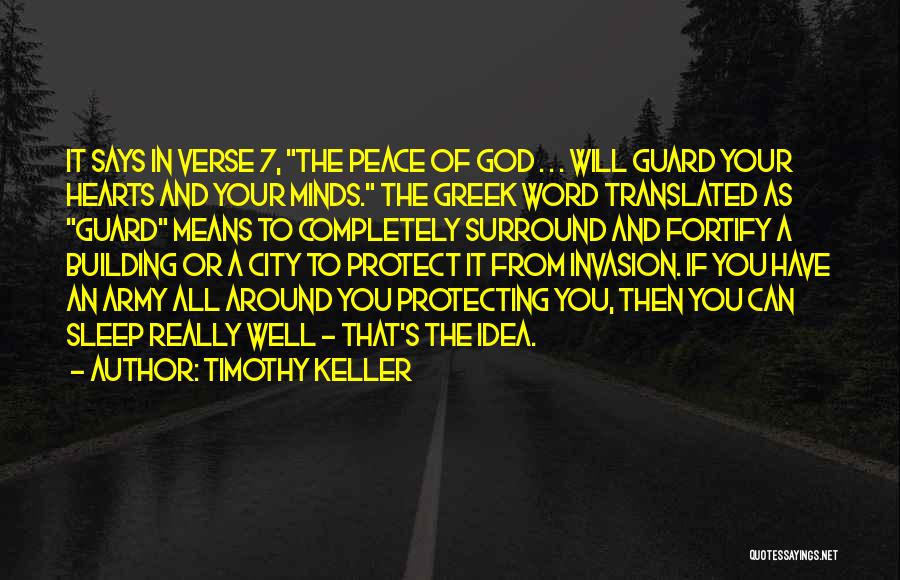 God Will Protect Quotes By Timothy Keller