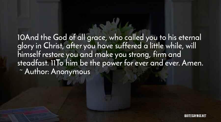 God Will Restore Quotes By Anonymous
