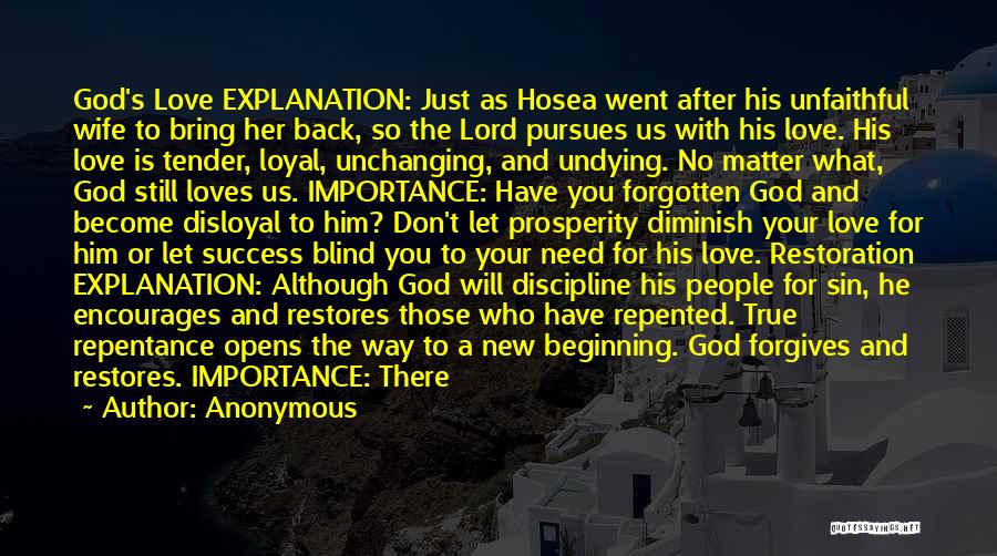 God With Explanation Quotes By Anonymous