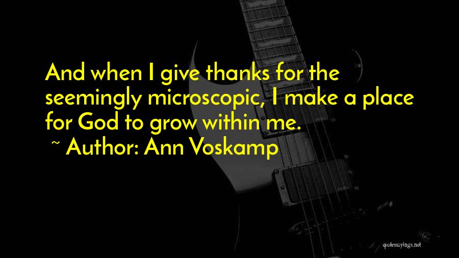 God Within Me Quotes By Ann Voskamp