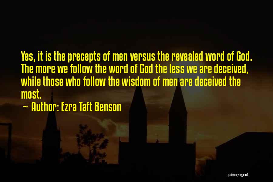 God Word Of Wisdom Quotes By Ezra Taft Benson