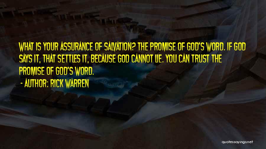 God Word Of Wisdom Quotes By Rick Warren