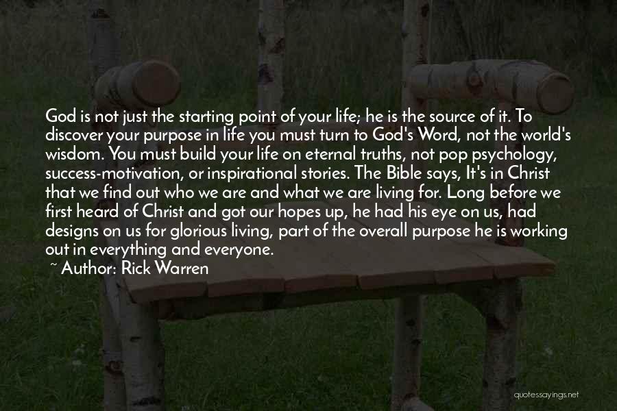 God Working It Out Quotes By Rick Warren