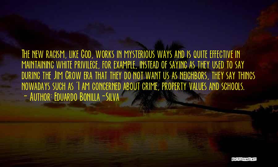 God Works In Mysterious Ways Quotes By Eduardo Bonilla-Silva