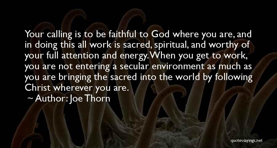 God You Are Faithful Quotes By Joe Thorn