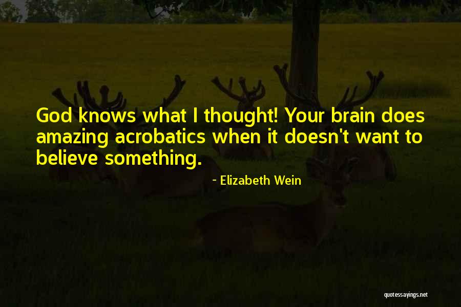 God Your Amazing Quotes By Elizabeth Wein