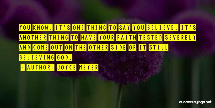 God Your Side Quotes By Joyce Meyer