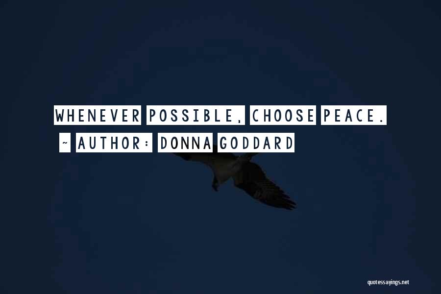 Goddard Quotes By Donna Goddard