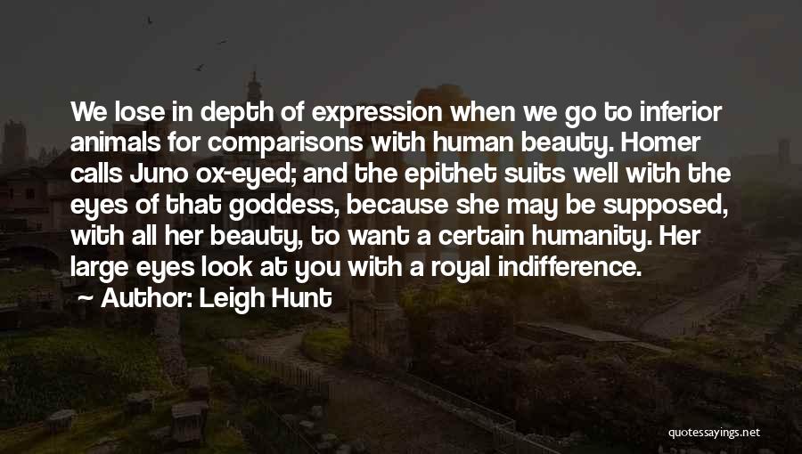 Goddess Of Beauty Quotes By Leigh Hunt