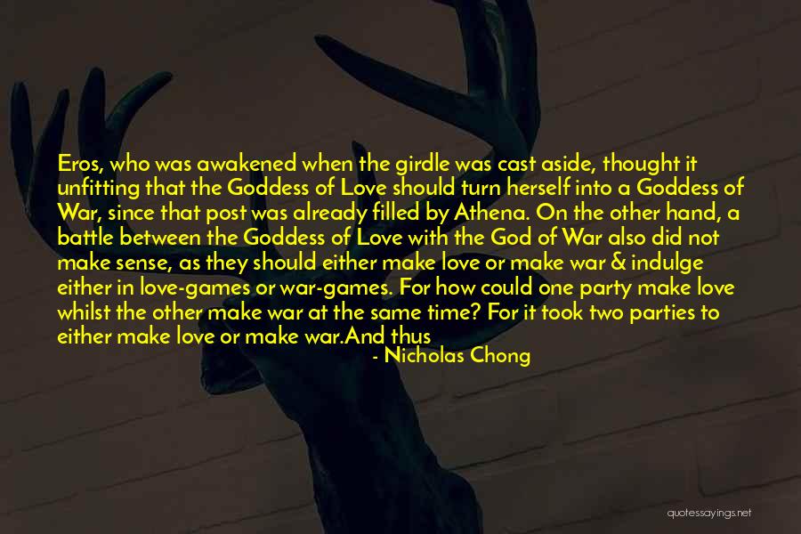 Goddess Of Chaos Quotes By Nicholas Chong Goddess Of Chaos Quotes By Nicholas Chong