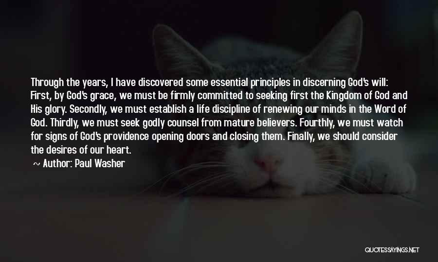 Godly Counsel Quotes By Paul Washer
