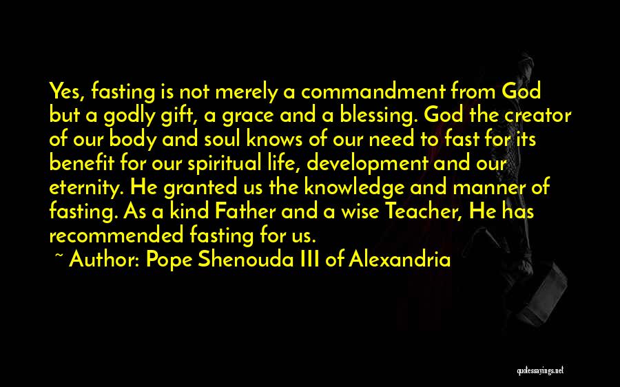 Godly Life Quotes By Pope Shenouda III Of Alexandria