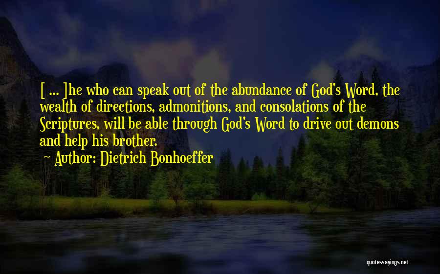 God's Abundance Quotes By Dietrich Bonhoeffer