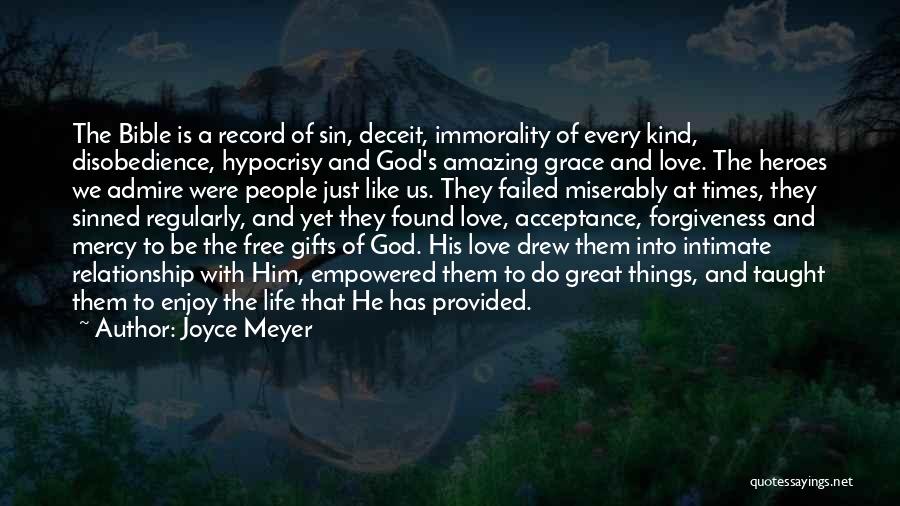 God's Amazing Grace Quotes By Joyce Meyer