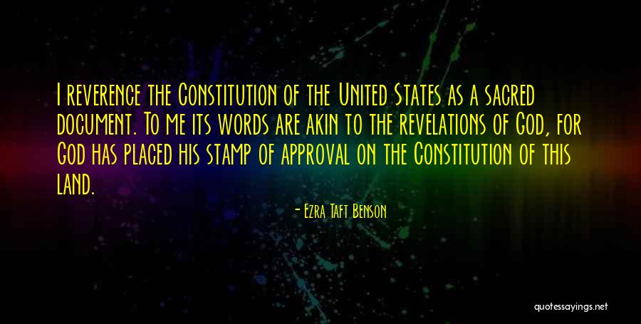 God's Approval Quotes By Ezra Taft Benson