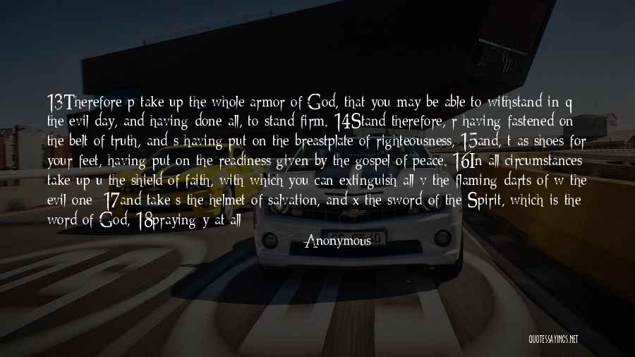 God's Armor Quotes By Anonymous God's Armor Quotes By Anonymous
