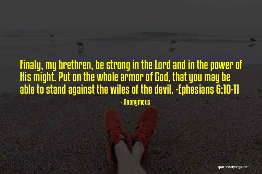 God's Armor Quotes By Anonymous God's Armor Quotes By Anonymous