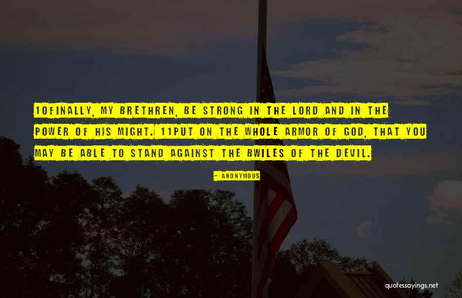 God's Armor Quotes By Anonymous God's Armor Quotes By Anonymous