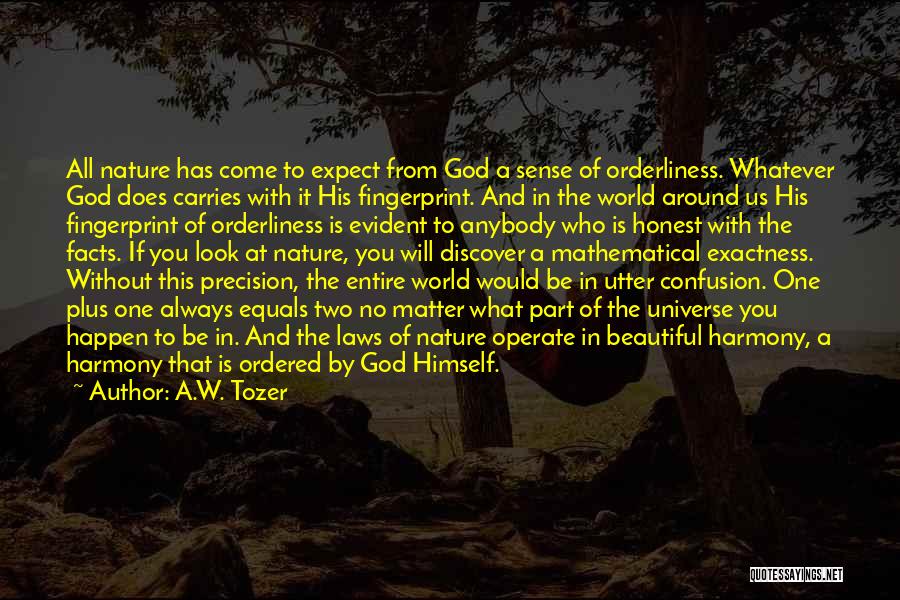 God's Beautiful Nature Quotes By A.W. Tozer