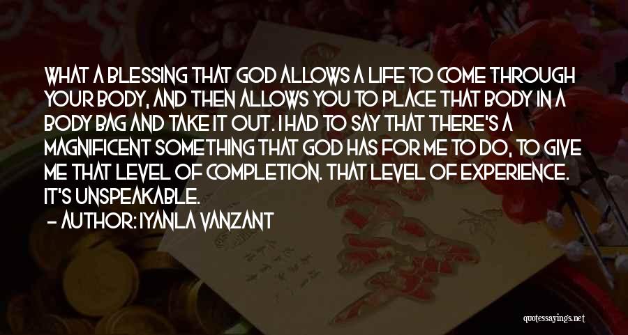 God's Blessing Quotes By Iyanla Vanzant