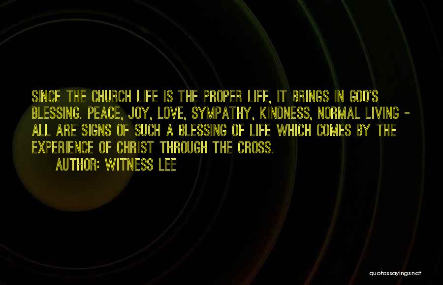 God's Blessing Quotes By Witness Lee