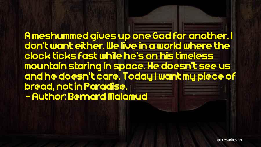 God's Care For Us Quotes By Bernard Malamud