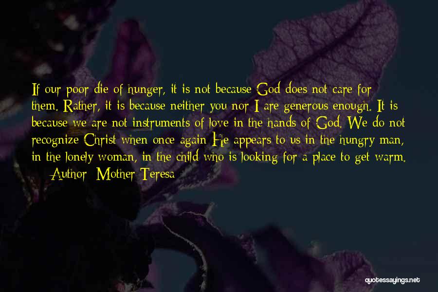 God's Care For Us Quotes By Mother Teresa