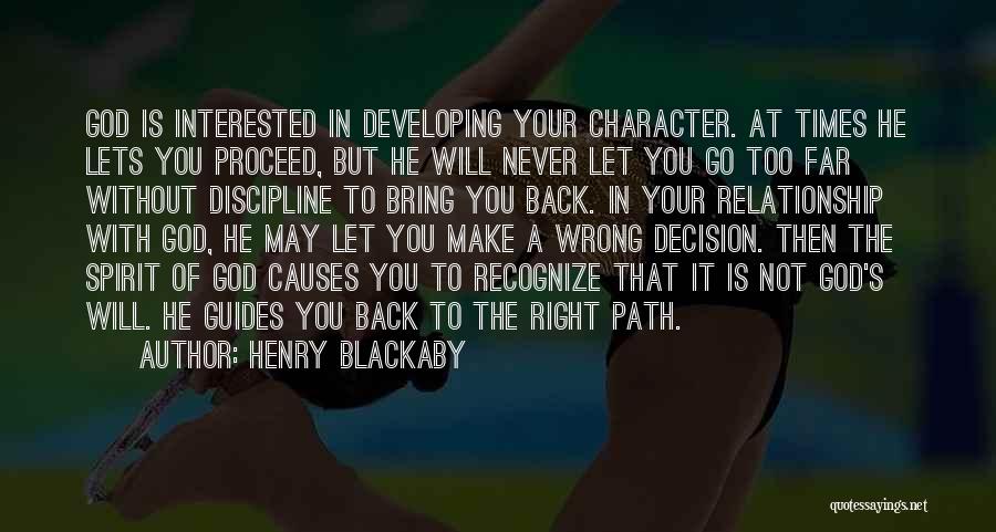 God's Character Quotes By Henry Blackaby