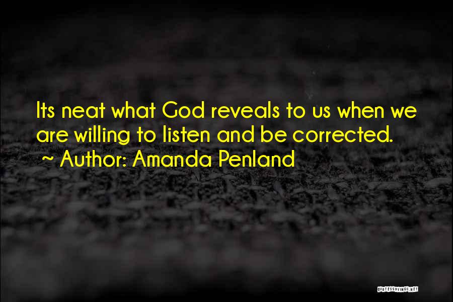 God's Correction Quotes By Amanda Penland
