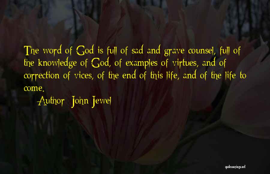 God's Correction Quotes By John Jewel