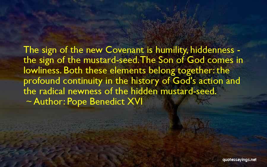 God's Covenant Quotes By Pope Benedict XVI