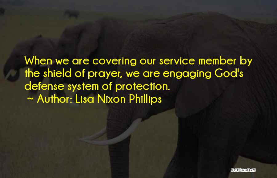 God's Covering Quotes By Lisa Nixon Phillips