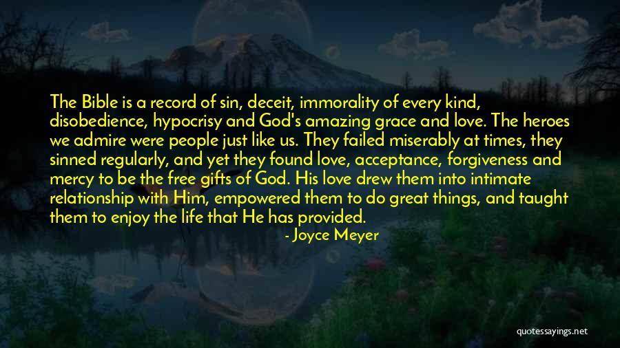 God's Forgiveness Bible Quotes By Joyce Meyer