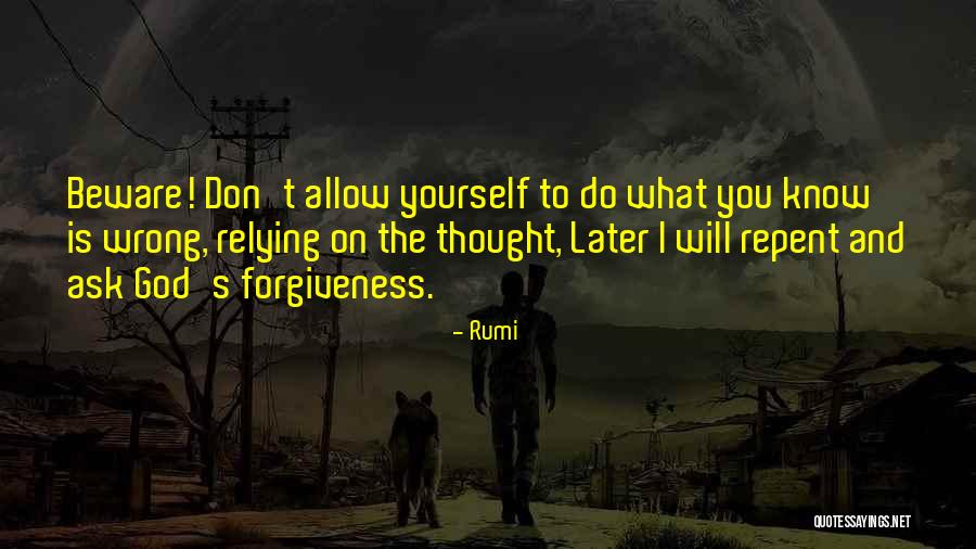 God's Forgiveness Quotes By Rumi