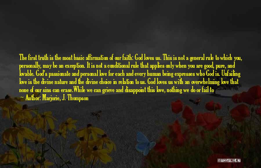 God's Gift Of Love Quotes By Marjorie, J. Thompson God's Gift Of Love Quotes By Marjorie, J. Thompson