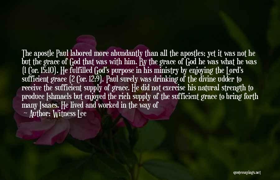 God's Grace Is Sufficient Quotes By Witness Lee