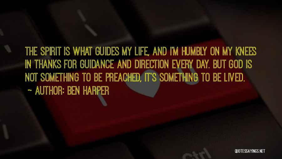 God's Guidance Quotes By Ben Harper