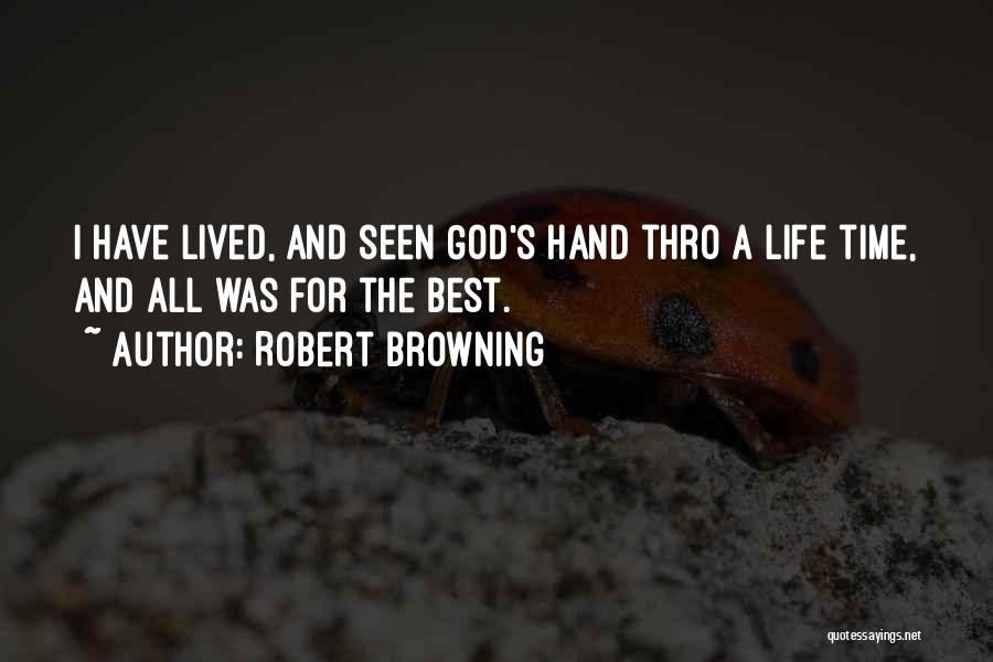 God's Hand Quotes By Robert Browning