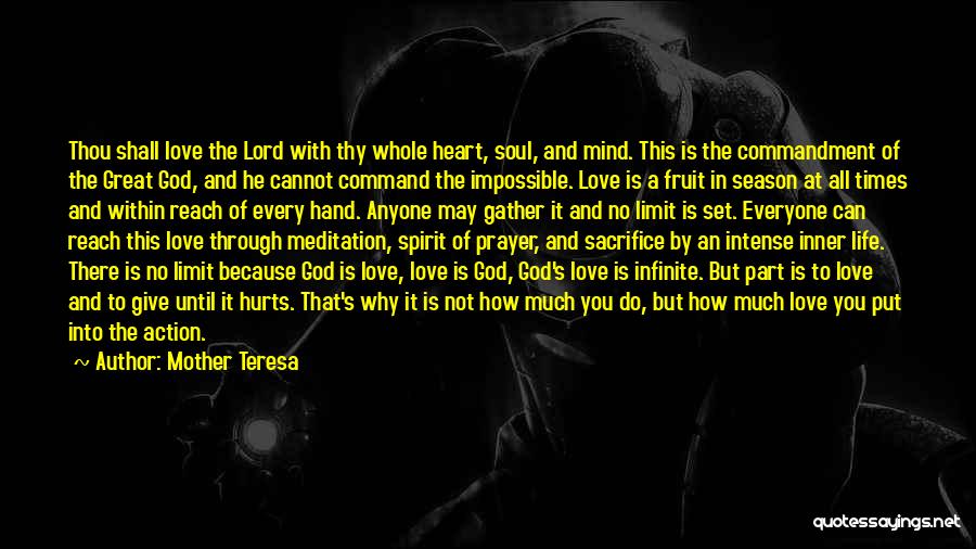 God's Infinite Love Quotes By Mother Teresa