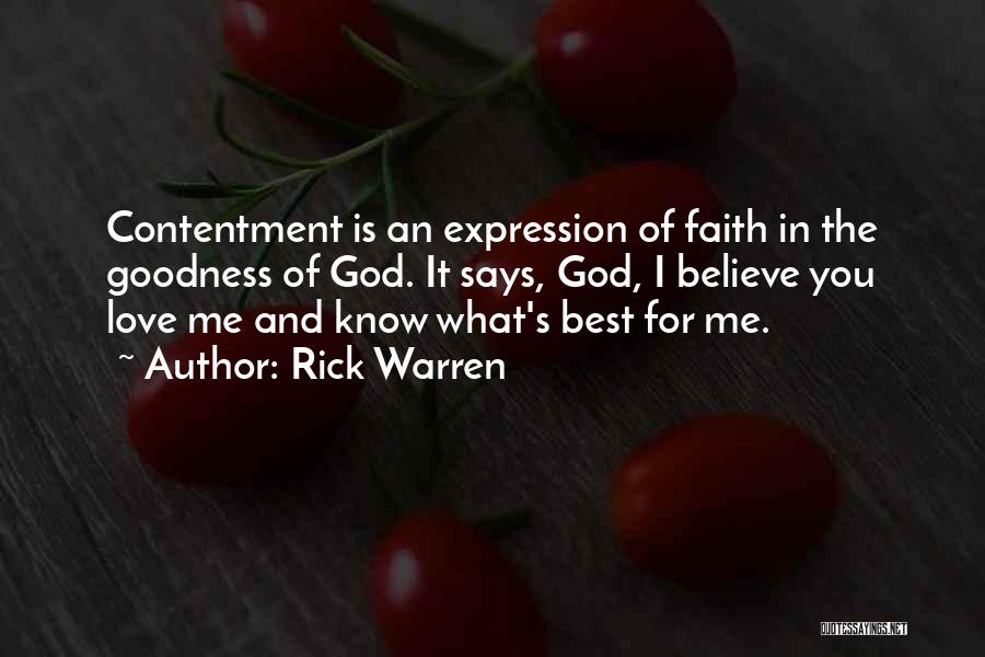 God's Love For Me Quotes By Rick Warren