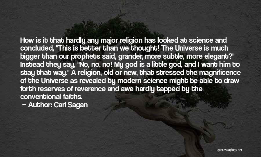 God's Magnificence Quotes By Carl Sagan