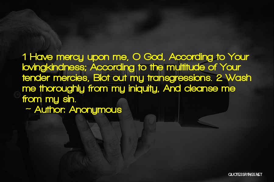 God's Mercies Quotes By Anonymous