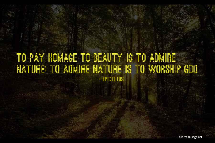 God's Nature Beauty Quotes By Epictetus