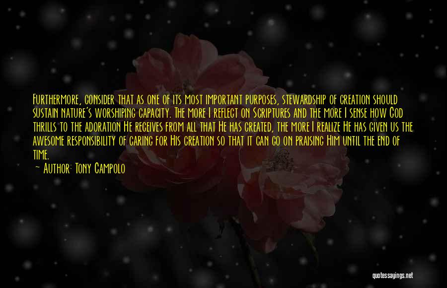 God's Nature Creation Quotes By Tony Campolo