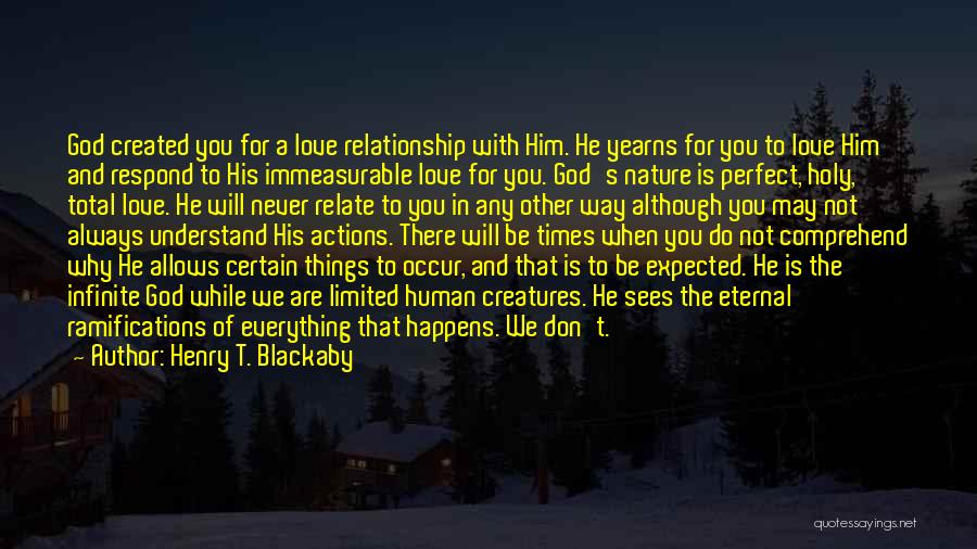 God's Perfect Love Quotes By Henry T. Blackaby