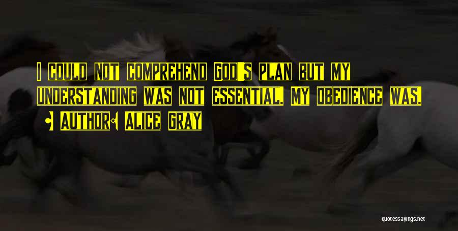 God's Plan Quotes By Alice Gray