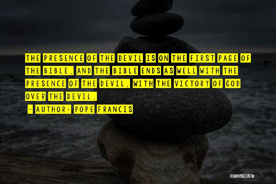 God's Presence Bible Quotes By Pope Francis